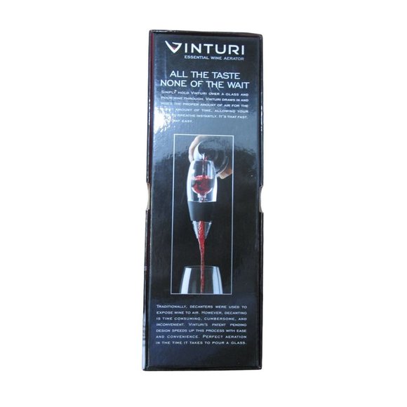 Vinturi Essential Wine Aerator New Stand Sediment Filter Travel Pouch IOB - Picture 4 of 12